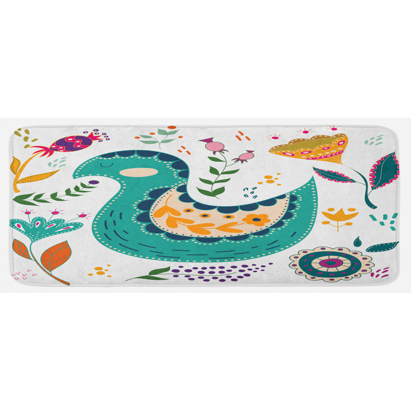Tapis de cuisine botanique