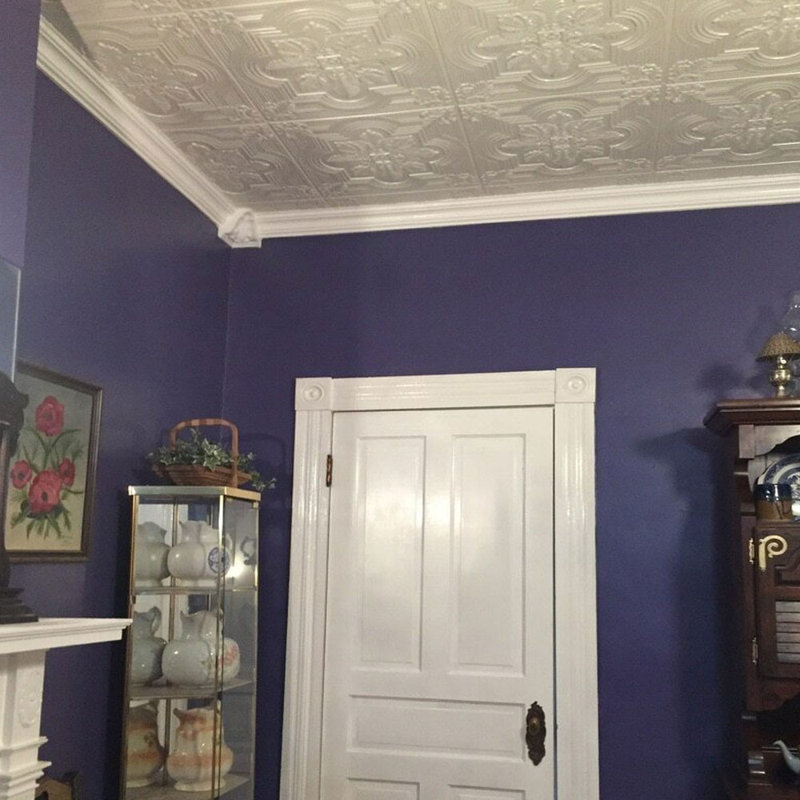 Mini White Crown Molding Inside Corner Block - Pack of 4