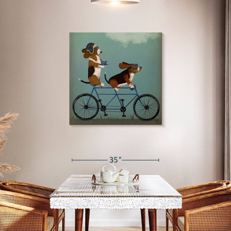 Tandem Bramet Basset Hound, H 36 po x l 36 po