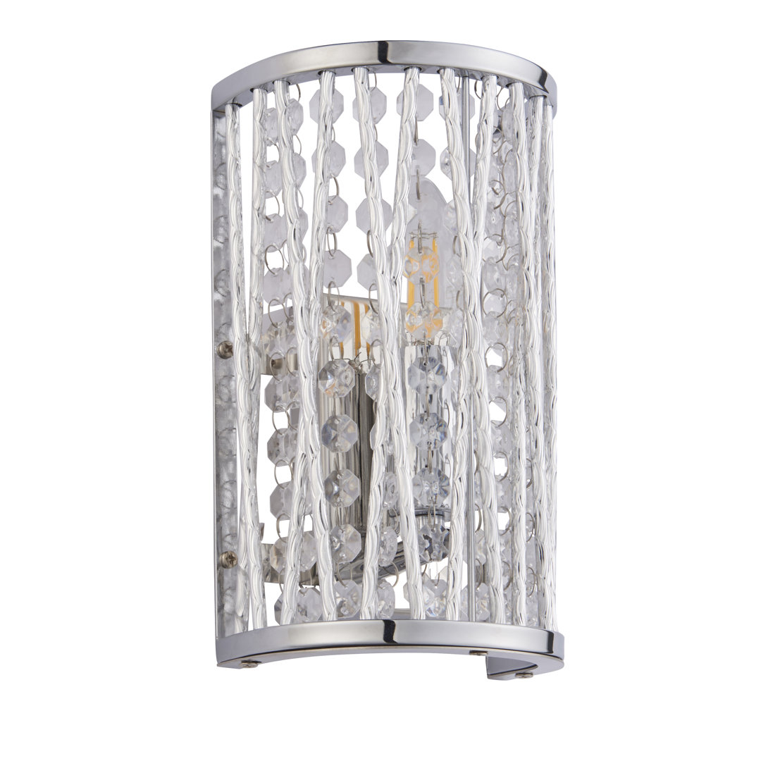 Chrome Flush Mounted Sconce