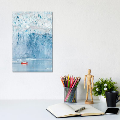 Glacier Eqip (Eqip Sermia) In Western Greenland, Denmark by Martin Zwick - Wrapped Canvas Print