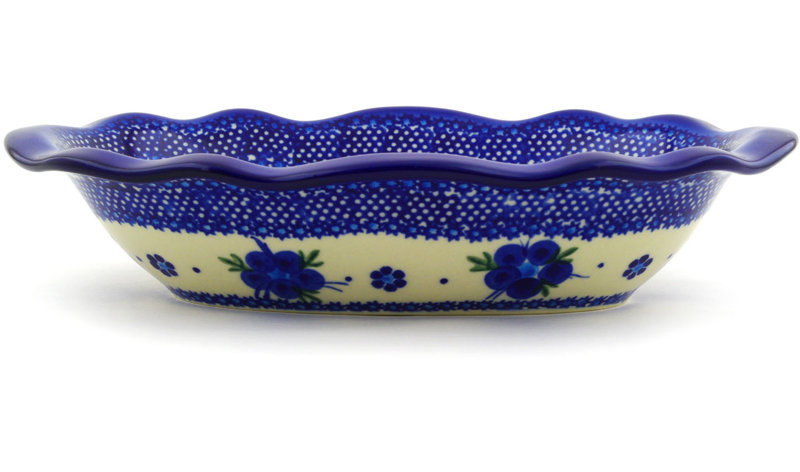 Bleu-belle Fleur Stoneware Salad Bowl