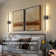 Battery Operated Wall Sconces With Remote Control, Led Wall Sconce With 350 Degree Rotation