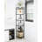 Caterino Corner Shelf Stand, Glass Bookshelf Bookcase, Bathroom Organizer, Plant Stand, Steel Frame, Tempered Glass, Modern Style for Living Room, Bathroom, Kitchen-1504562880-1525654541