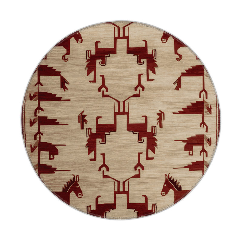 Tapis intérieur et extérieur ArtDeco, Rond 5 pi