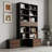 Set of 2 - 78.7'' H Bookcase Storage Standard Bookshelves With Footstool And Storage Drawers-302617772