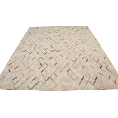 Performance Leather Geometric Indoor Rug