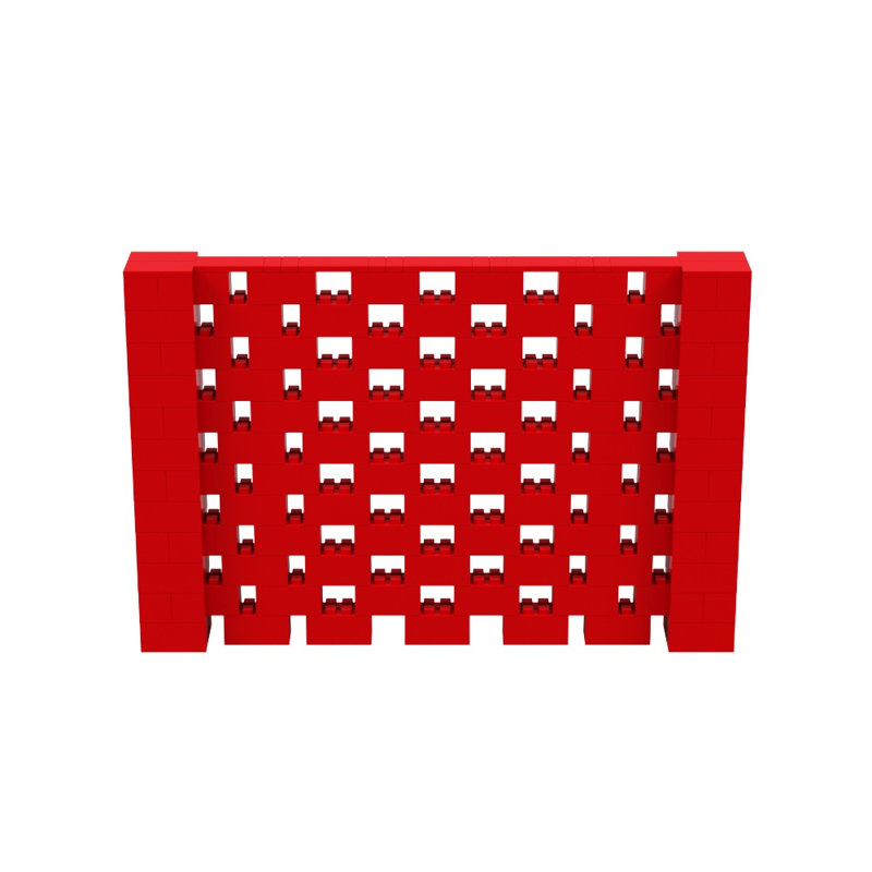 Ensemble mural Everblock, Rouge, H 72 po x l 108 po x P 12 po