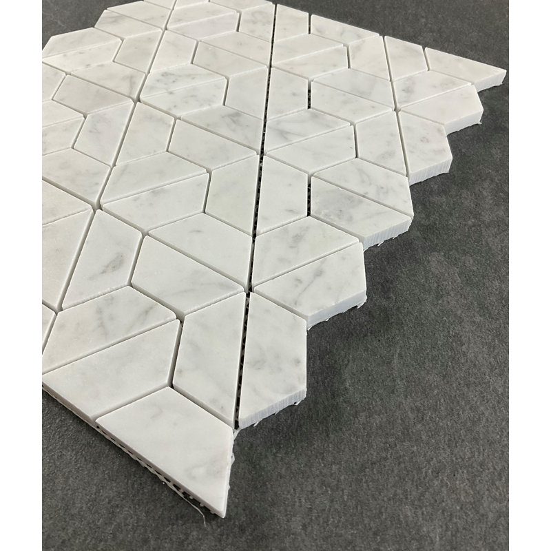 Carreau de mosaïque en marbre 1 po x 2 po