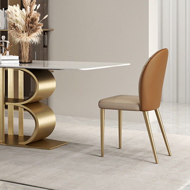 Italian modern rectangular dining table sets, 29.5"H x 63"L x 31.5"W
