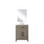Meuble-lavabo gris 24 po x 18 po avec comptoir en acrylique scellé, robinet, 24 po Miroir l 24 po x P 18 po-1797031289