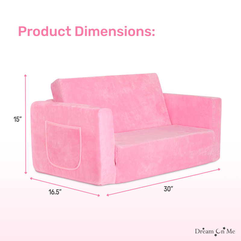 Dream On Me Nestle Kids Sofa - Duo, Pink