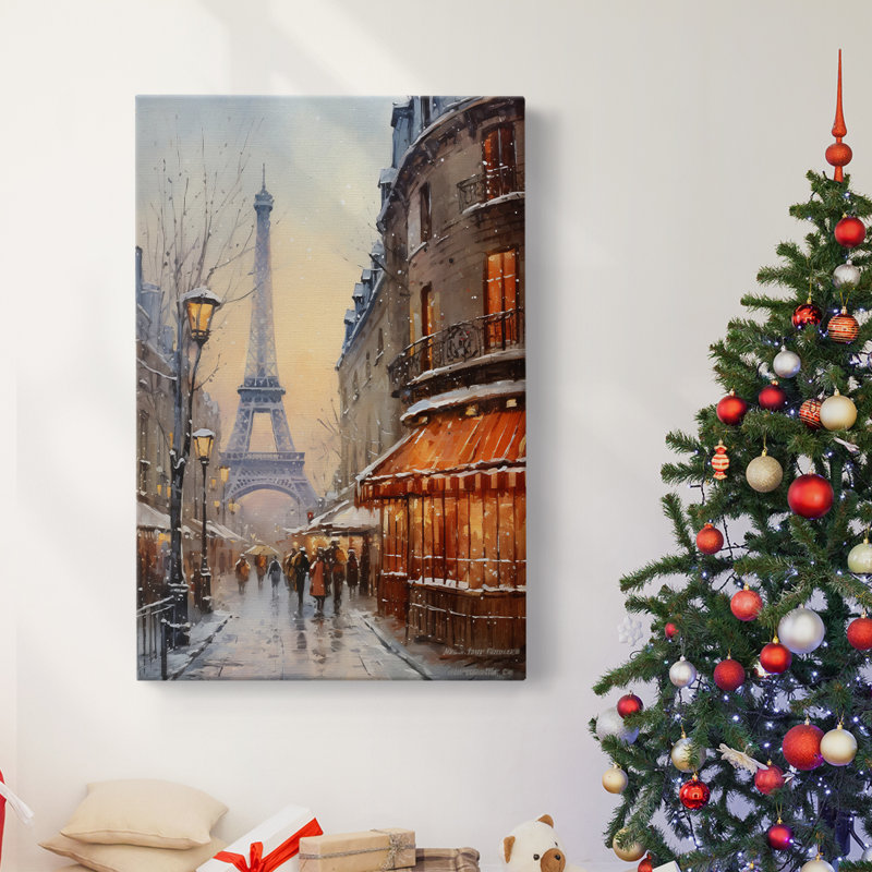 Art des Fêtes de Noël - Toile tendue avec châssis DL, H 27 po x l 18 po