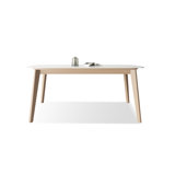 Picture color Rectangular Sintered Stone tabletop Dining Table
