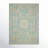 Velan Floral Handmade Looped Wool Ocean Blue/Beige Area Rug-1463185217