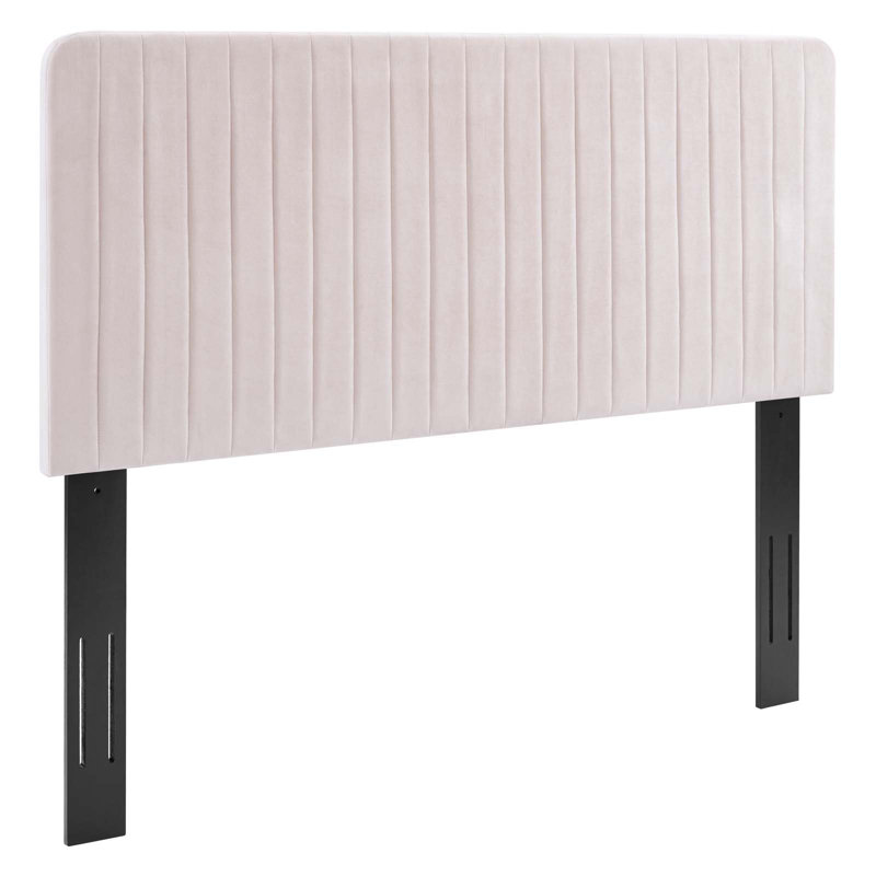 Milenna Channel Tufted Headboard, Twin, Pink