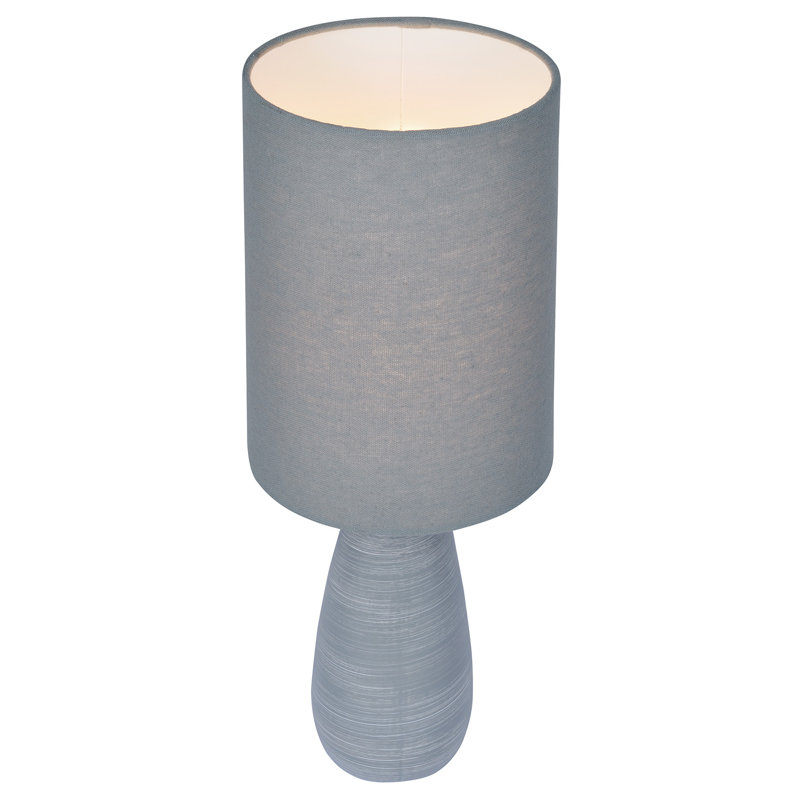 Torbert Ceramic Lamp, Gray, Gray