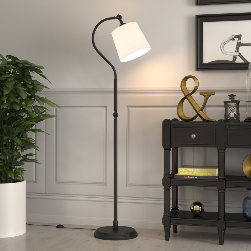 Harland 58.88'' Blackened Bronze Arched Floor Lamp