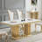 Granit Unfinished Metal Base Dining Table-99841142-99841143
