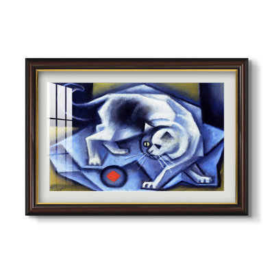 Le Chat blanc (Der weiÃŸe Kater), 1912 - Jean Metzinger - Estampe encadrée sur mesure
