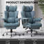 Inbox Zero Adjustable Reclining Ergonomic Faux Leather Swiveling PC & Racing Game Chair-475786397