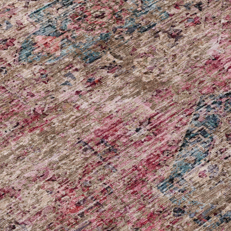 Machine Washable Indoor/Outdoor Labon ACN2170 Global Rug, Runner 2'3" x 7'6"