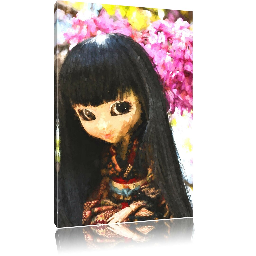 Leinwandbild Anmutige Geisha Pullip