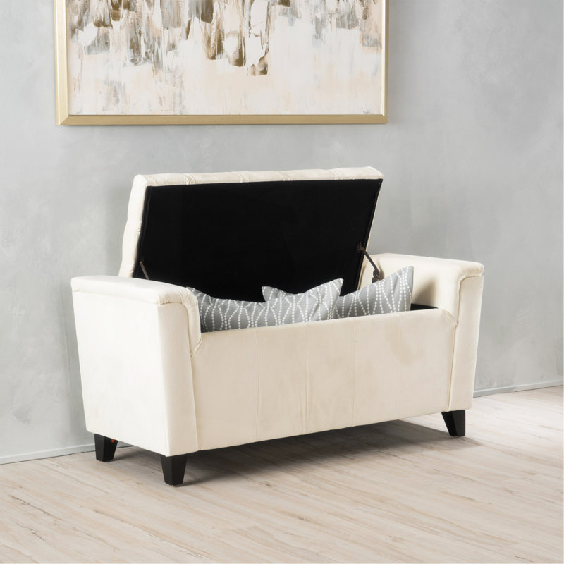 Banc de rangement à bras