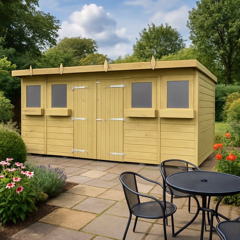 Pent Summer Shed, 14ft W x 5ft D