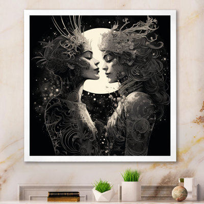 «Twin Flame Love Story Tender Couple I», reproduction sur toile