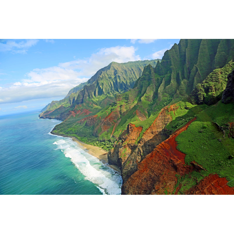 Na Pali Coast by M-Kojot - Wrapped Canvas Print, 30cm H x 46cm W x 3.8cm D