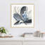 «Grey Glory II Blue» par Asia Jensen, impression sur bois encadrée-100672322