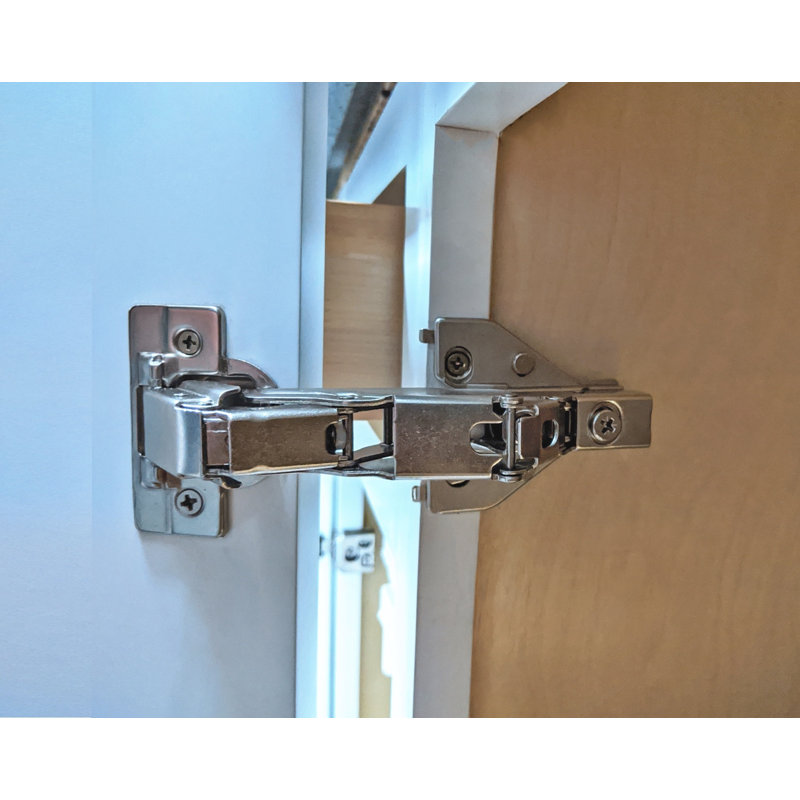 165 Degree Full Overlay Brushed Metal Lazy Susan Cabinet Hinge