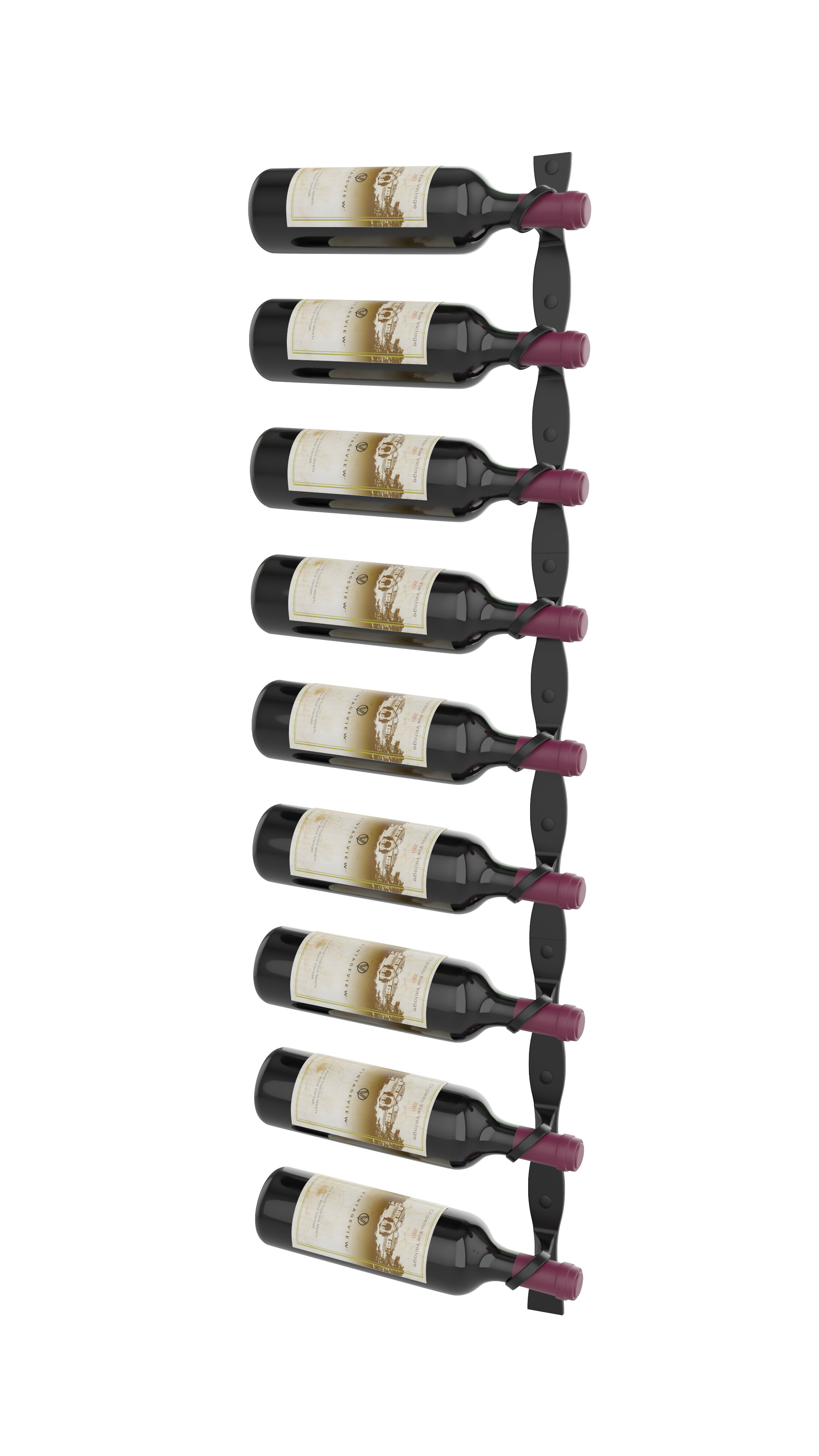 Everly Quinn 9 Bottle Wall Mounted Wine Bottle Rack - Wayfair Canada