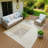 Machine Washable Indoor/Outdoor Hovey ACN2270 Stripes Rug-1409874679