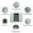 8Ft X 4Ft Outdoor Metal Storage Shed With Window And Metal Foundation-118182182
