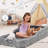 Toddler Floor Bed – Foldable Portable Travel Bed For 3-6 Years, Kids Sleeping Cot With Washable Cover, Ideal For Home, Nap, Hotel & Play
