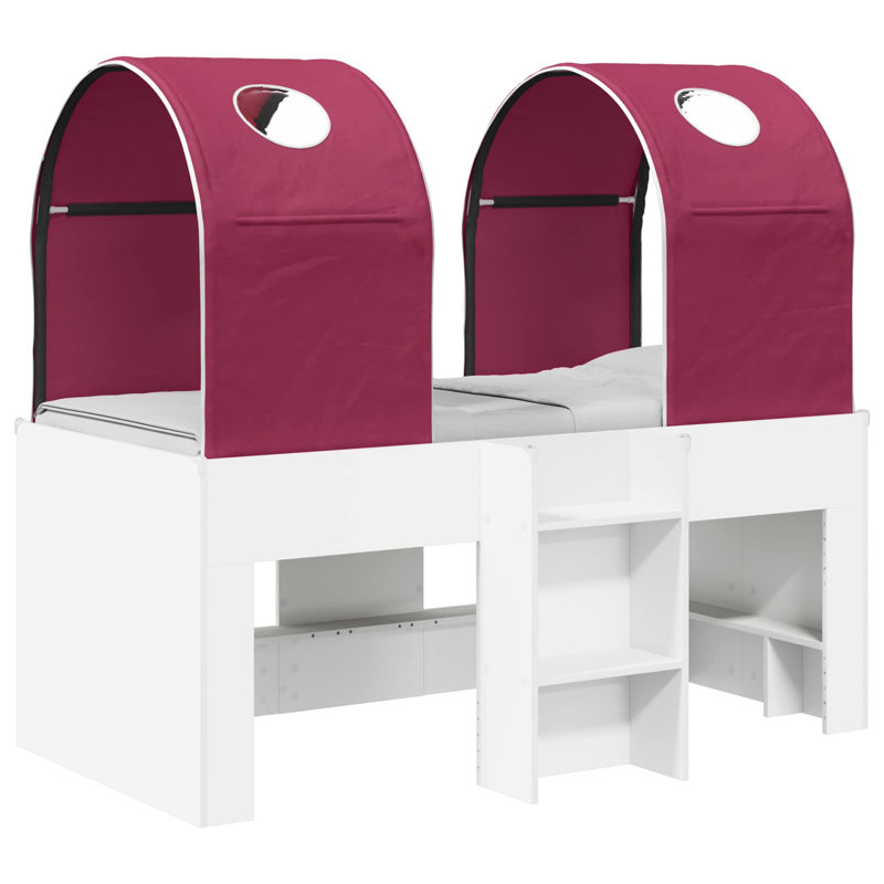 European Toddler (80 X 160cm) High Sleepers, White/Red