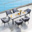 Rectangular Patio Dining Set with Cushions-978634513-980400066
