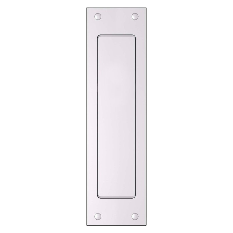 Santa Monica Large Pocket Door Set, Passage, Polished Chrome