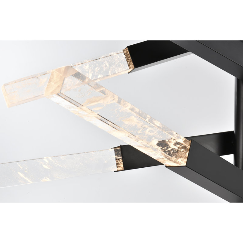 Luminaire suspendu 6 barres Axil en noir