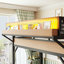 Grand lit mezzanine avec glissade, structure de lit mezzanine en métal avec tablettes de rangement, garde-robe, ports USB, lumières DEL, panneau de sécurité uni, naturel-129673816-129755441