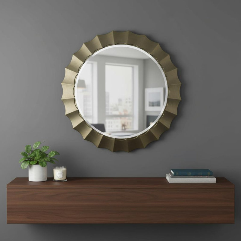 42" Bronze Round Accent Mirror