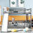 Gray Twin Over Bunk Bed With And Slide - Bedroom Upgrade In Maximize Space & Fun-533384232