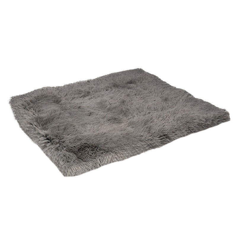Polyester Pet Bed, Large (35.5" W x 30" D x 0.5" H), Gray