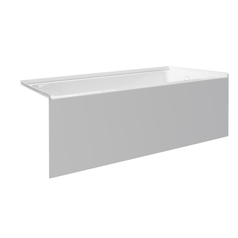 Signature 60'' x 30'' Soaking Acrylic Bathtub, Right, White