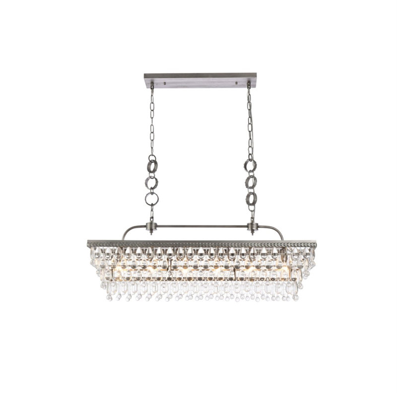 Arey 6 - Light Unique/Statement Pendant, Antique Silver