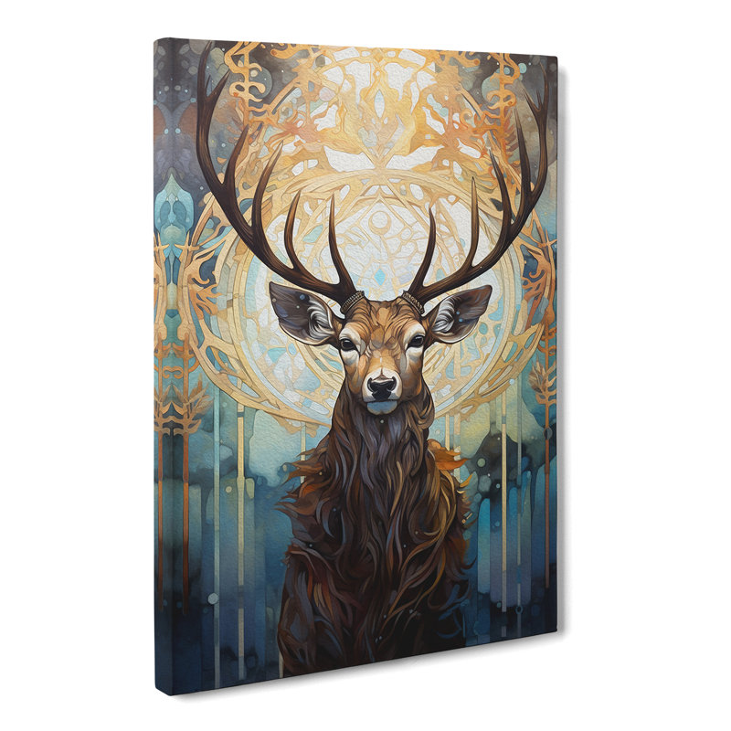 Stag - Print, 76cm H x 50cm W x 3cm D