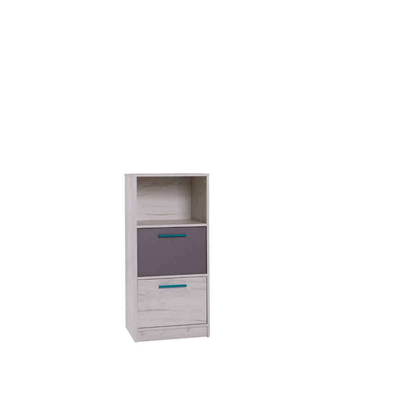 Overbey 50cm W 2 - Drawer Chest of Drawers, Turquoise