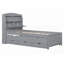 Lit plateforme simple en bois avec rangement - aucun sommier requis, support solide